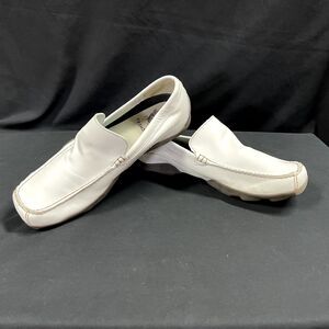 Skechers Mens White Drivers Driving Shoes Dragon Size US 10.5